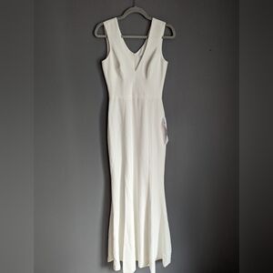 Dress the Population Ivory Sleeveless Maxi Dress
